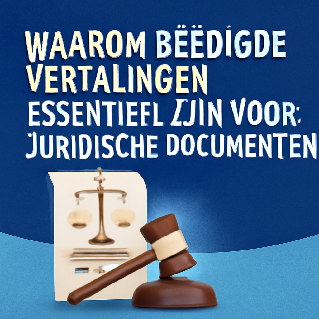 Thumbnail of Het Belang van Beëdigde Vertalingen voor Juridische Documenten
